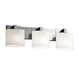 Fusion Modular 3 Light Oval Opal Glass Vanity Light by Justice Design - FSN-8923-30-OPAL