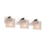 Fusion Modular 3 Light Seed Glass Vanity Light by Justice Design - FSN-8923-30-SEED