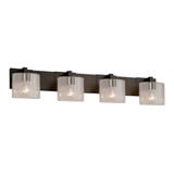 Fusion Modular 4 Light Seed Glass Vanity Light by Justice Design - FSN-8924-30-SEED