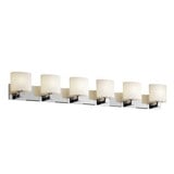 Fusion Modular 6 Light Oval Opal Glass Vanity Light by Justice Design - FSN-8926-30-OPAL