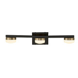 Fusion Puck 27W 3 LED Opal Glass Vanity Light by Justice Design - FSN-8993-OPAL