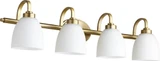 Reyes 4 Light Vanity Light by Quorum - 5060-4