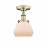 Fulton 1 Light 6.5 Inch Wide Semi Flush Mount by Innovations - 616-1F-G17
