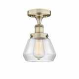 Fulton 1 Light 6.5 Inch Wide Semi Flush Mount by Innovations - 616-1F-G17