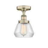 Fulton 1 Light 6.5 Inch Wide Semi Flush Mount by Innovations - 616-1F-G17