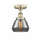 Fulton 1 Light 6.5 Inch Wide Semi Flush Mount by Innovations - 616-1F-G17