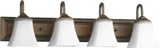 4 Light Transitional Vanity Light 30 Inch Wide by Quorum - 5104-4