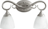 Powell 2 Light Vanity Light by Quorum - 5108-2