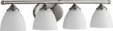 Brooks 4 Light Vanity Light by Quorum - 5150-4