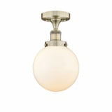 Beacon One Light 8.25 Inch Length Semi Flush Mount by Innovations - 616-1F-G20-8