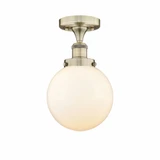 Beacon One Light 8.25 Inch Length Semi Flush Mount by Innovations - 616-1F-G20-8