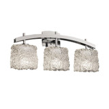 Veneto Luce Archway 3 Light Oval Lace Vanity Light by Justice Design - GLA-8593-30-LACE
