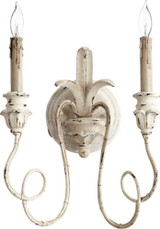 Salento 2 Light Candle Style Wall Sconce by Quorum - 5306-2