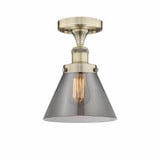 Cone 1 Light 9.75 Inch Tall Semi Flush Mount by Innovations - 616-1F-G4
