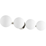 4 Light Globe Vanity Light 29.75 Inch Wide by Quorum - 539-4