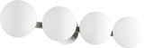 4 Light Globe Vanity Light 29.75 Inch Wide by Quorum - 539-4