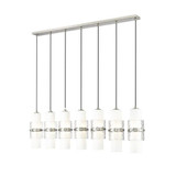 Cayden 7 Light Linear Chandelier 16.75 x 4.75 Inches Wide by Z-Lite - 1946P-7L