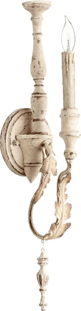 Salento 1 Light Candle Style Wall Sconce by Quorum - 5406-1