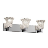 Veneto Luce Modular 3 Light Round Lace Vanity Light by Justice Design - GLA-8923-20-LACE