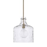 1 Light Water Glass Medium Pendant by Homeplace - 325717