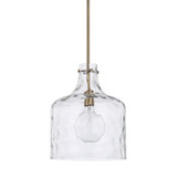 1 Light Water Glass Medium Pendant by Homeplace - 325717