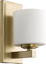 1 Light Cylinder Wall Sconce 9.25 Inch Tall by Quorum - 5669-1