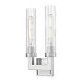 Beau 2 Light Wall Sconce 16.75 Inch Tall and 8 Inch Wide By Z-Lite - 740-2S