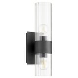 2 Light Fluted Wall Sconce 16.5 Inch Tall by Quorum - 5826-2