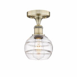 Rochester 1 Light 8 Inch Tall Semi Flush Mount by Innovations - 616-1F-G556-6