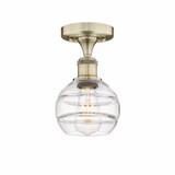 Rochester 1 Light 8 Inch Tall Semi Flush Mount by Innovations - 616-1F-G556-6