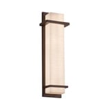 Porcelina Monolith 18W 1 LED Outdoor Wall Mount by Justice Design - PNA-7614W-WAVE