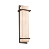 Porcelina Monolith 18W 1 LED Outdoor Wall Mount by Justice Design - PNA-7614W-WAVE