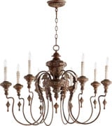 Salento 8 Light Oversized Chandelier by Quorum - 6006-8