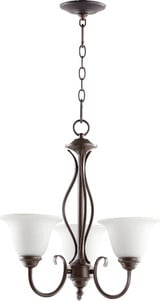 Spencer 3 Light Small Chandelier by Quorum - 6010-3