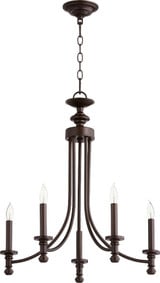 Rossington 5 Light Medium Chandelier by Quorum 6022-5 - 6022-5