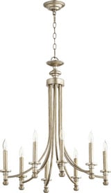 Rossington 8 Light Medium Chandelier by Quorum - 6022-8