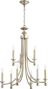 Rossington 9 Light Large 2 Tier Chandelier by Quorum 6022-9 - 6022-9