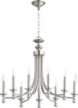 Rossington 9 Light Large 2 Tier Chandelier by Quorum 1505780 - 6022-9-6