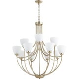 Enclave 12 Light Oversized 2 Tier Chandelier by Quorum - 6059-12