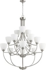 Enclave 15 Light Oversized 2 Tier Chandelier by Quorum - 6059-15