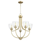 Enclave 5 Light Medium Chandelier by Quorum - 6059-5
