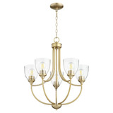 Enclave 5 Light Medium Chandelier by Quorum - 6059-5