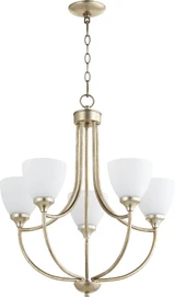 Enclave 5 Light Medium Chandelier by Quorum - 6059-5