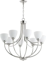 Enclave 8 Light Large Chandelier by Quorum - 6059-8