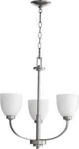 Reyes 3 Light Medium Chandelier by Quorum 6060-3-86 - 6060-3