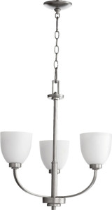 Reyes 3 Light Medium Chandelier by Quorum 6060-3-86 - 6060-3