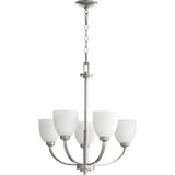 Reyes 5 Light Medium Chandelier by Quorum 6060-5-86 - 6060-5