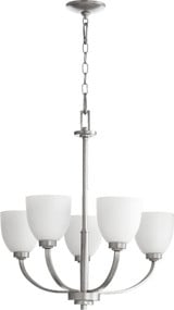 Reyes 5 Light Medium Chandelier by Quorum 6060-5-86 - 6060-5
