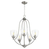 Barkley 5 Light Medium Chandelier by Quorum 6069-5 - 6069-5