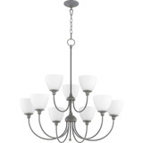 Celeste 9 Light Large 2 Tier Chandelier by Quorum - 6109-9
